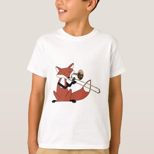 Fox Playing the Trombone T-Shirt (Vorderseite)