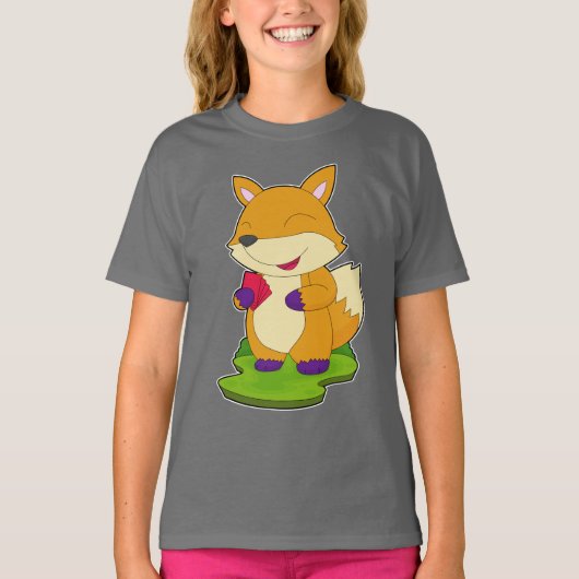 Fox-Poker-Poker-Karten T-Shirt (Vorderseite)