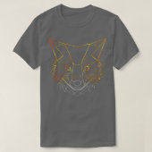 Fox Polygon Animal Foxes Gift T-Shirt (Design vorne)