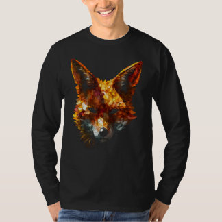 Fox Polygon  Art Animal Fox T-Shirt