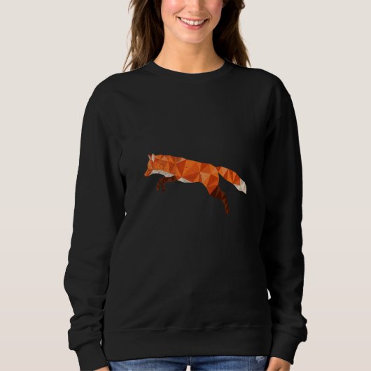 Fox polygon hunter hunting  2 sweatshirt (Vorderseite)
