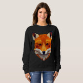 Fox Polygon Wild Animal  Wildlife Zookeeper Geomet Sweatshirt (Vorne ganz)