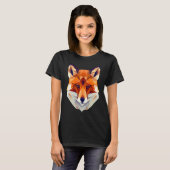 Fox Polygon Wild Animal  Wildlife Zookeeper Geomet T-Shirt (Vorne ganz)