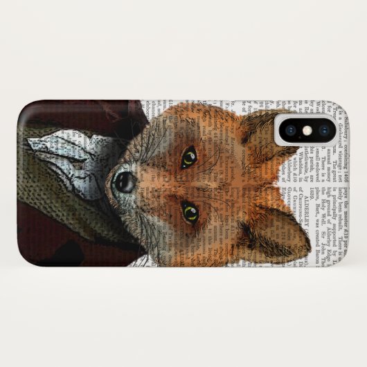 Fox Portrait 2 Case-Mate iPhone Hülle (Rückseite (Horizontal))