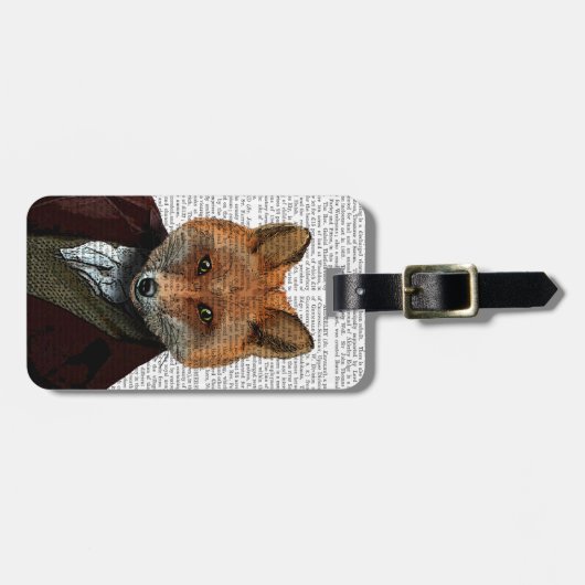 Fox Portrait 2 Gepäckanhänger (Vorderseite horizontal)