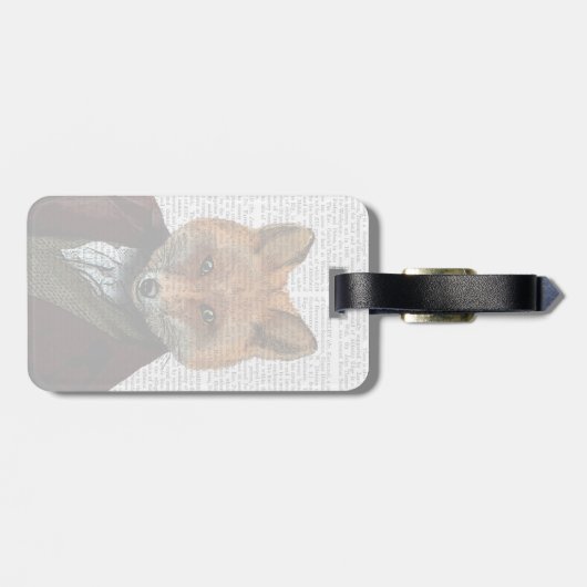 Fox Portrait 2 Gepäckanhänger (Rückseite horizontal)