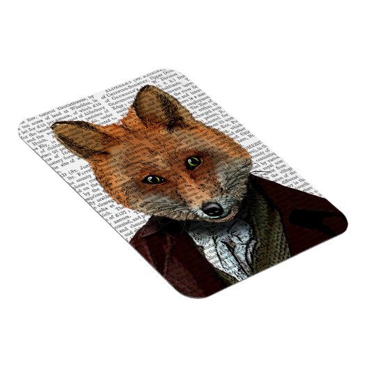 Fox Portrait 2 Magnet (Rechte Seite)