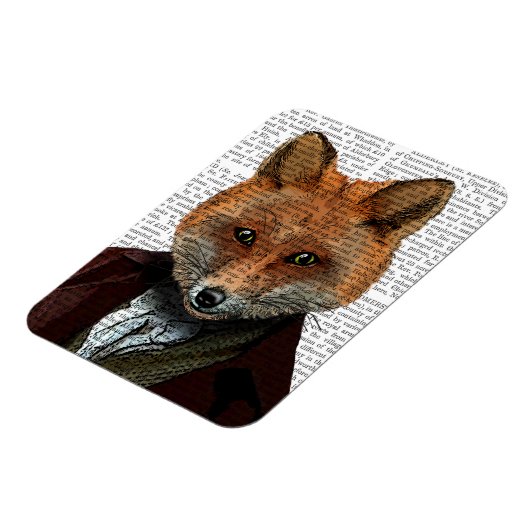 Fox Portrait 2 Magnet (Linke Seite)