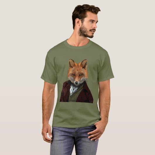 Fox Portrait 2 T-Shirt (Vorne ganz)