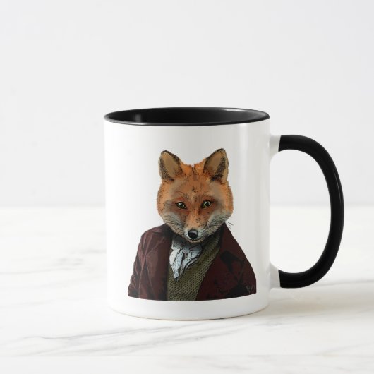 Fox Portrait 2 Tasse (Rechts)