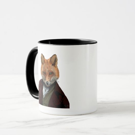 Fox Portrait 2 Tasse (Vorderseite Links)