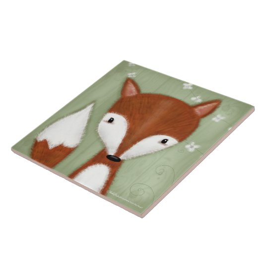 Fox Portrait Fliese (Seite)