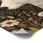 Fox Portrait Kunst, Dichtung und Musik Poster (Ecke)