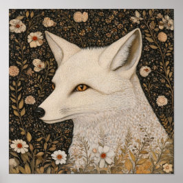 Fox Portrait Kunst, Dichtung und Musik Poster