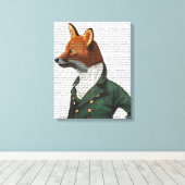 Fox Portrait Leinwanddruck (Insitu (Holzboden))