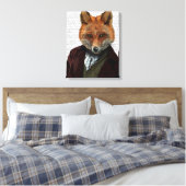 Fox Portrait Leinwanddruck (Insitu (Schlafzimmer))