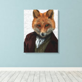 Fox Portrait Leinwanddruck (Insitu (Holzboden))