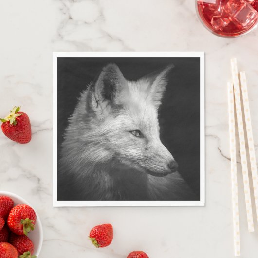 Fox Portrait Napkins Serviette (Beispiel)