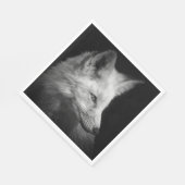 Fox Portrait Napkins Serviette (Ecke)