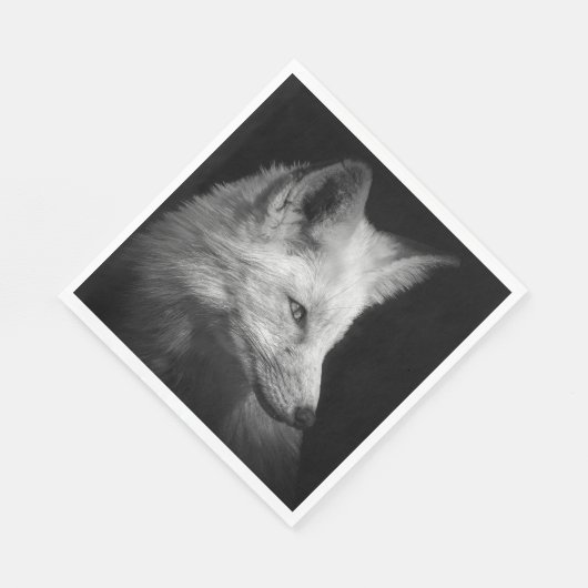 Fox Portrait Napkins Serviette (Ecke)