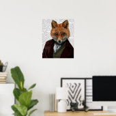 Fox Portrait Poster (Heimbüro)
