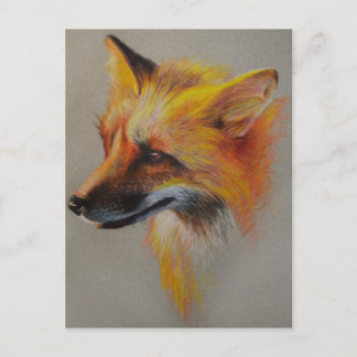 Fox Portrait Postkarte