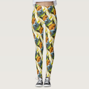 Fox Portrait Realistische Wildnis Kunst, Dichtung Leggings