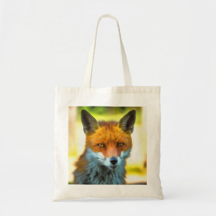 Fox Portrait Realistische Wildnis Kunst, Dichtung  Tragetasche