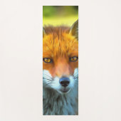 Fox Portrait Realistische Wildnis Kunst, Dichtung Yogamatte (Vorderseite)