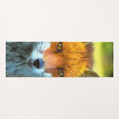 Fox Portrait Realistische Wildnis Kunst, Dichtung Yogamatte (Vorderseite (Horizontal))