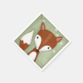 Fox Portrait Serviette (Ecke)