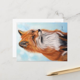 Fox Postcard Print  Postkarte