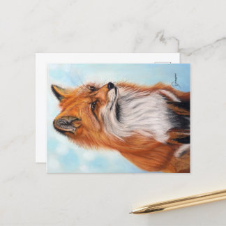 Fox Postcard Print  Postkarte