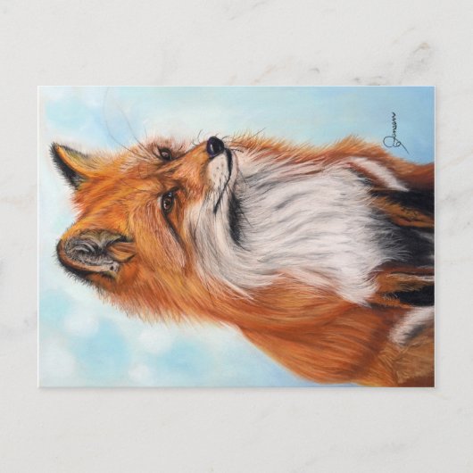 Fox Postcard Print  Postkarte (Vorderseite)