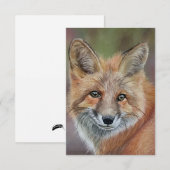 Fox Postcard-Stilkarte Mitteilungskarte (Vorne/Hinten)