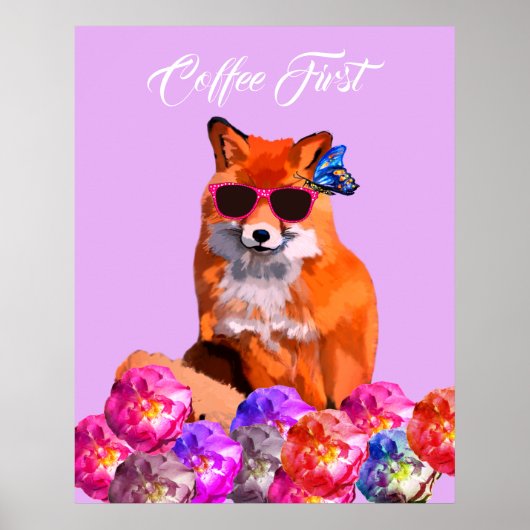 Fox Poster Custom Text Poster (Vorne)