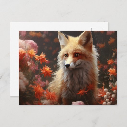 Fox Postkarte (Vorne/Hinten)