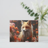 Fox Postkarte (Stehend Vorderseite)