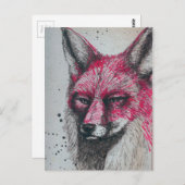 Fox Postkarte (Vorne/Hinten)