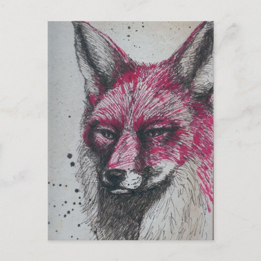 Fox Postkarte (Vorderseite)