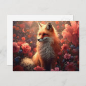 Fox Postkarte (Vorne/Hinten)