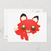 Fox Postkarte (Vorne/Hinten)
