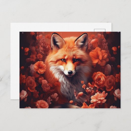 Fox Postkarte (Vorne/Hinten)