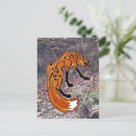 Fox Postkarte (Stehend Vorderseite)