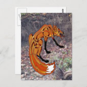 Fox Postkarte (Vorne/Hinten)