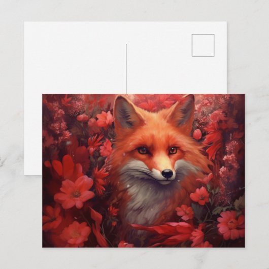 Fox Postkarte (Vorne/Hinten)