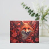 Fox Postkarte (Stehend Vorderseite)