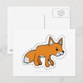 FOX POSTKARTE (Vorne/Hinten)