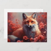 Fox Postkarte (Vorne/Hinten)