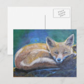 Fox Postkarte (Vorne/Hinten)